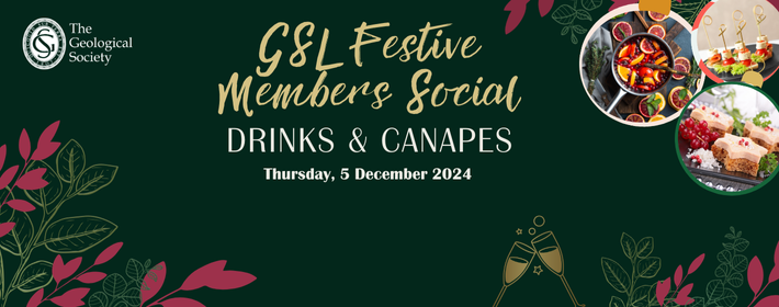 gsl festive members social drinks and canapes on 5th December 2024  from 6.30pm to 8.30pm